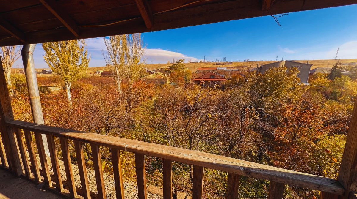 View from the attic over the surrounding landscape
